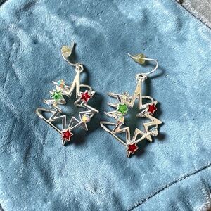 Mixit Silver Tone Festive Star
Womens Drop Earrings